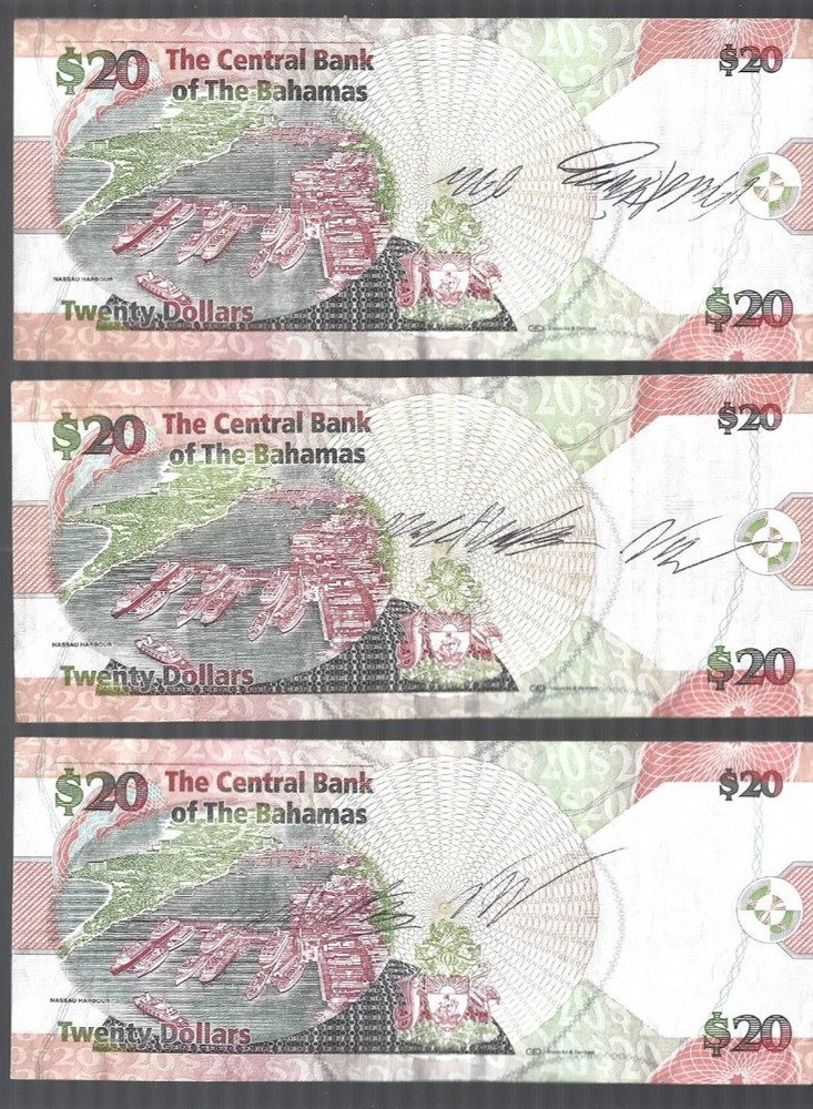 Bahamas ❤️💥assorted 22 spendable notes ... Total: $169 ✨✌️ lot #5210