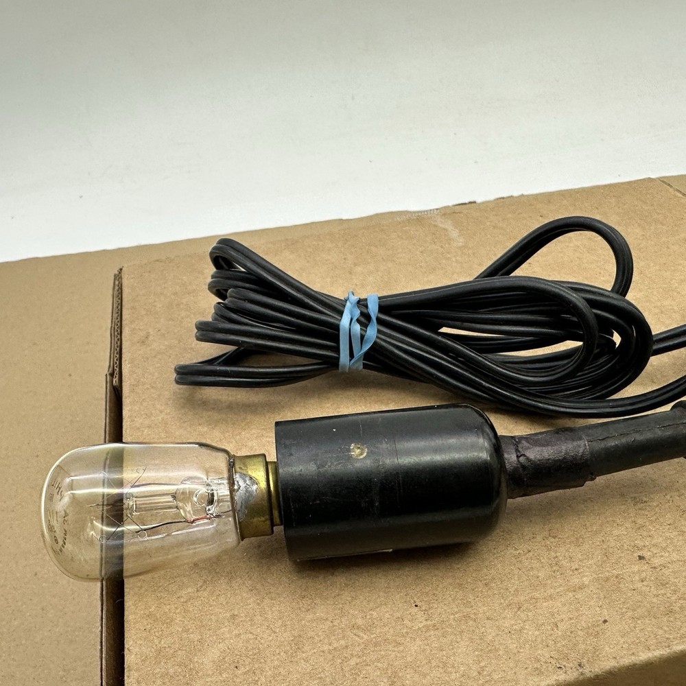 Vintage Working Microscope Lamp Light Bulb Illuminator Switch USA