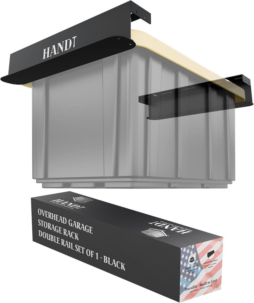 Customizable Metal Ceiling Storage Rack - Organize Your Garage Effortlessly