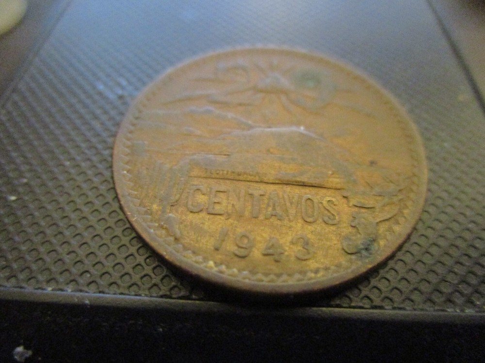 Mexican 1943 20 CENTAVOS