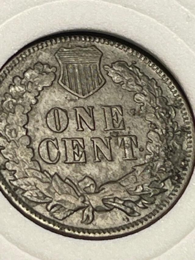 1874 Indian Head Penny AU- BETTER DATE!
