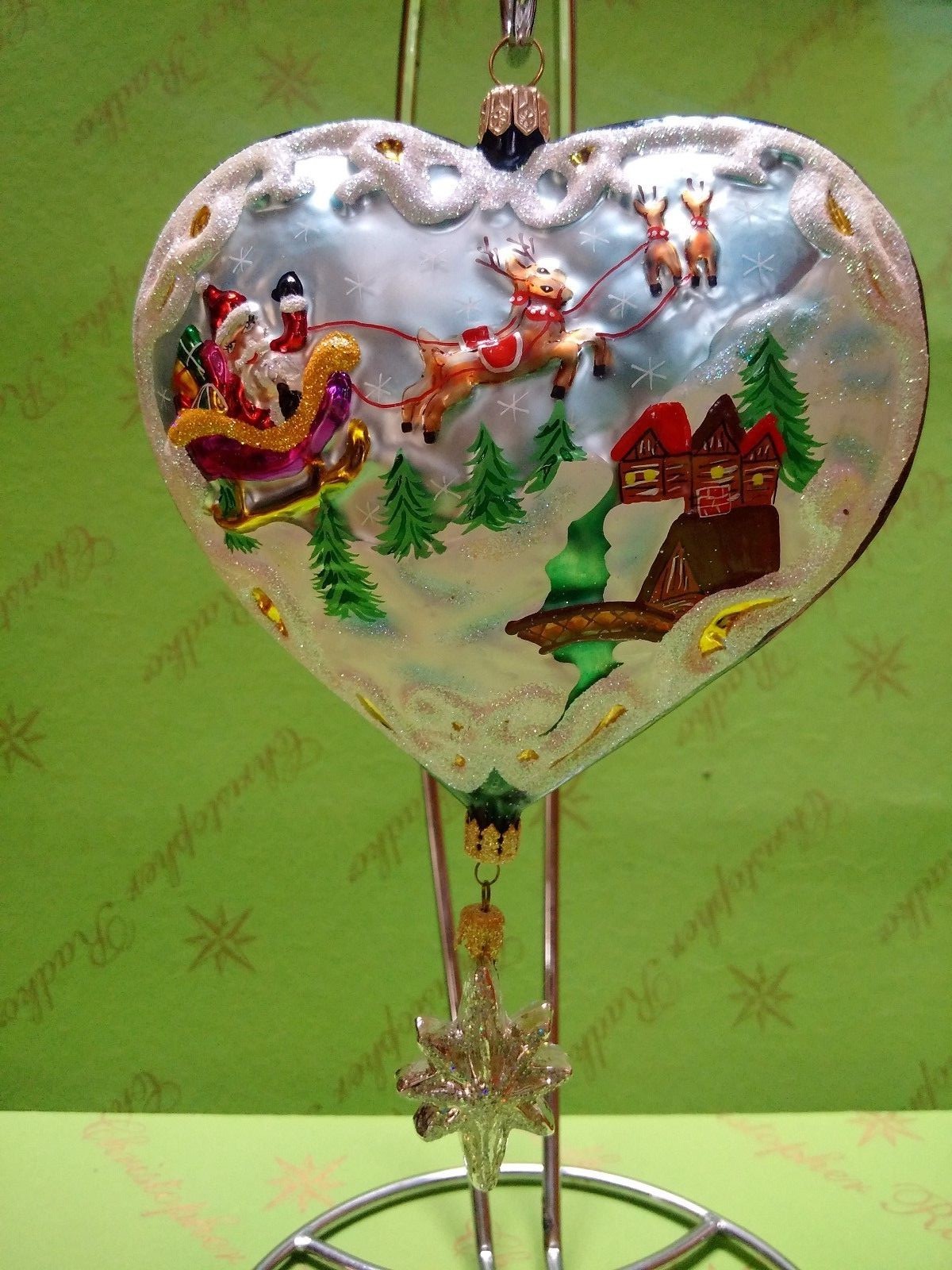 Valentine Christopher Radko Prototype Santa Coming to Town Ornament