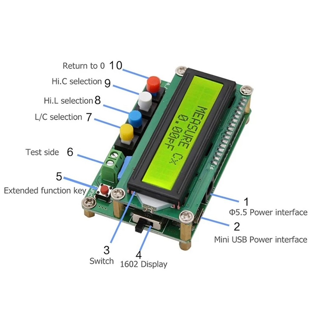 Digital Capacitor Meter Inductance Capacitance L/C Meter LCD Capacitance7903