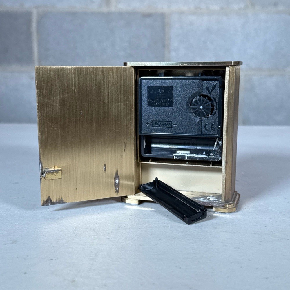 TIFFANY & CO. BRASS DESK CLOCK
