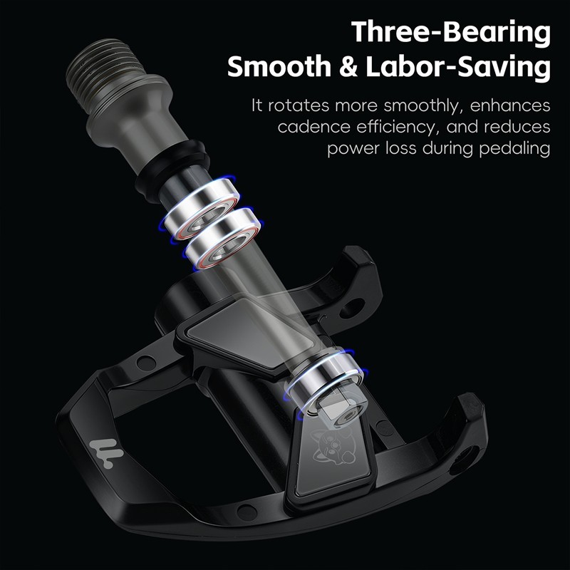 WEST BIKING 3 Bearings Bicycle Clipless Pedals with Cleats for Look System