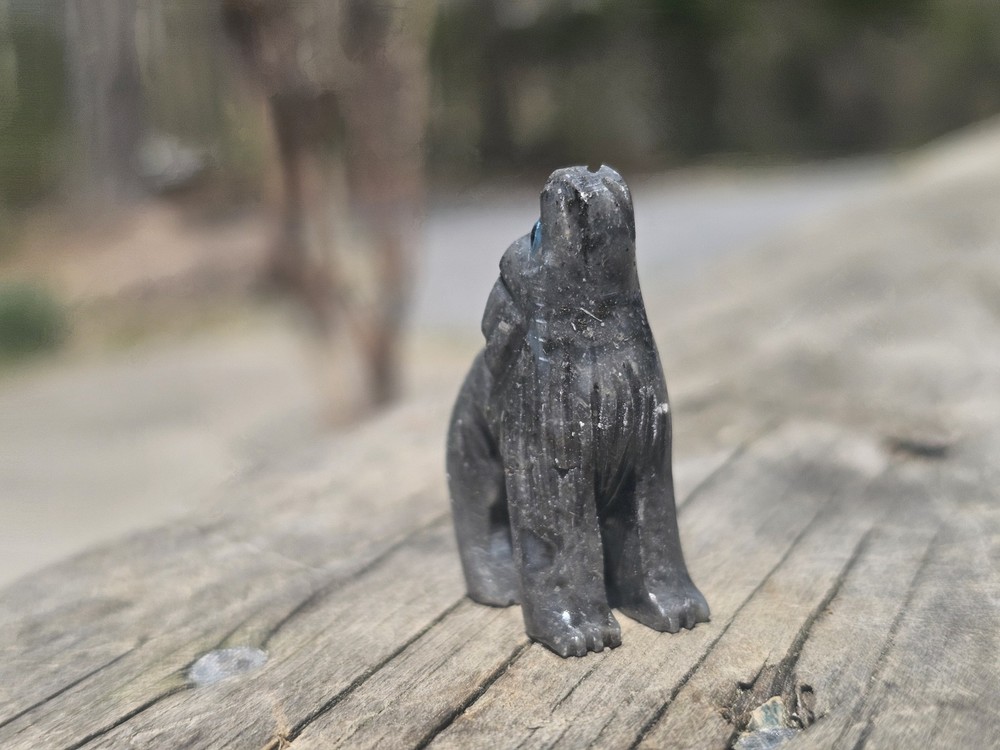 Agate Stone Wolf Small