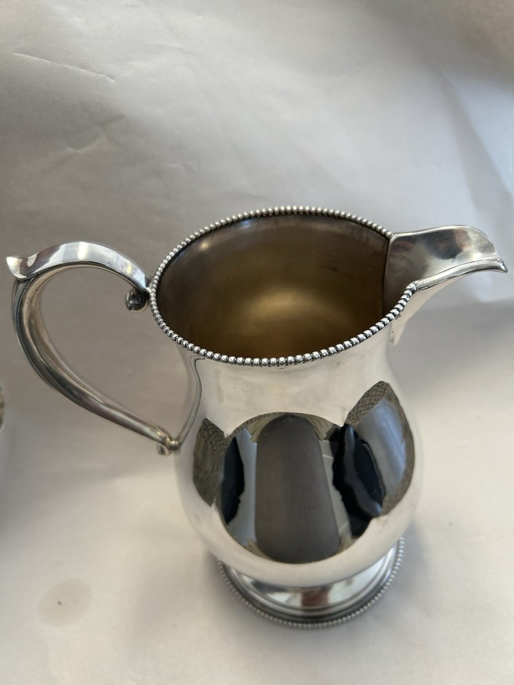 Vintage silver plate water pitcher