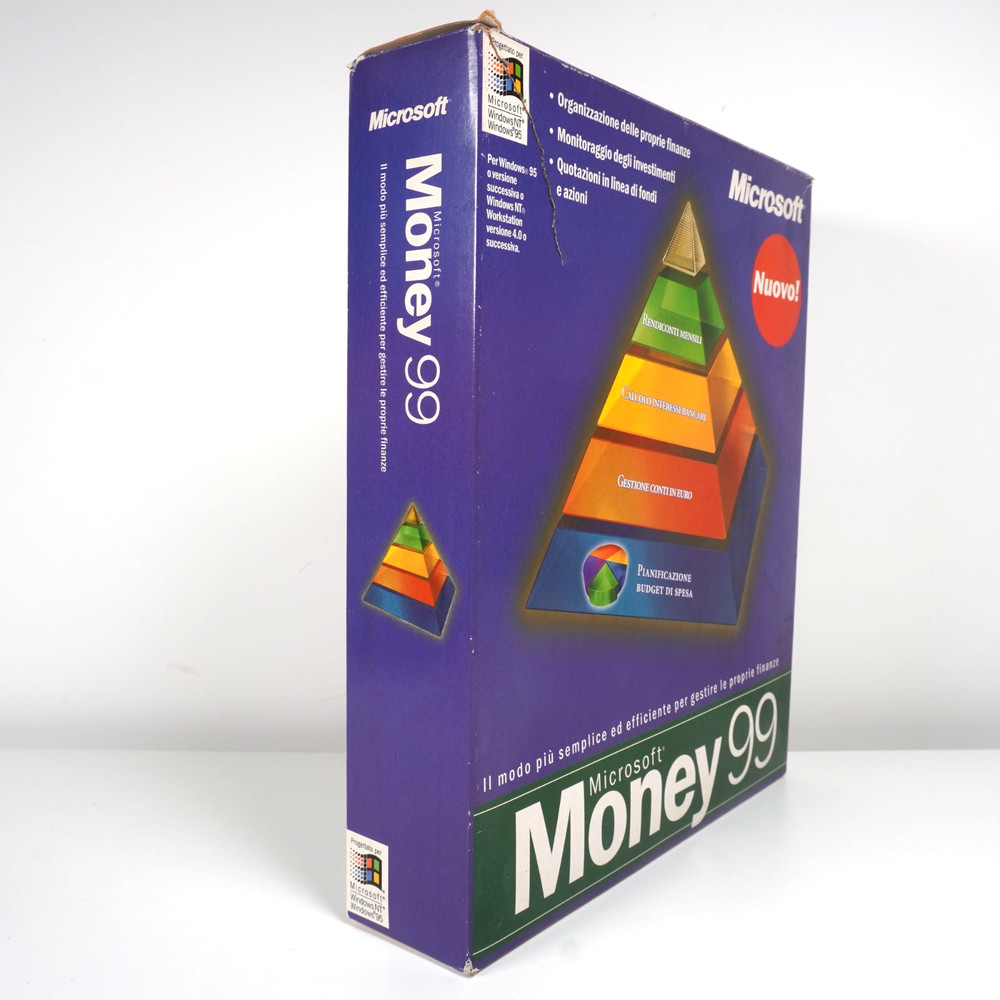 Microsoft Money 99 Windows CD-ROM - For Windows 95 / NT - Complete Box