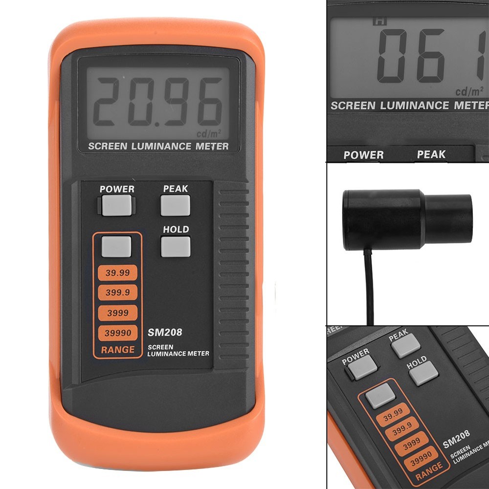 SM208 Screen Brightness Meter Portable Luminance Meter With Mini Light EKPC