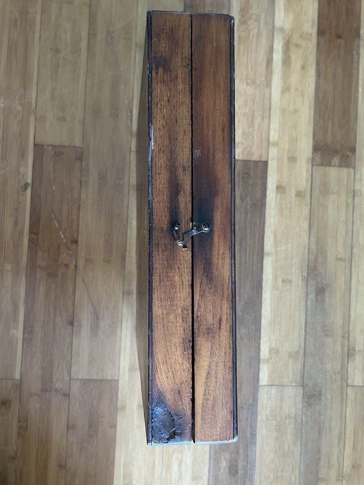 Small Antique Wood Folding Table 34”Collapsible