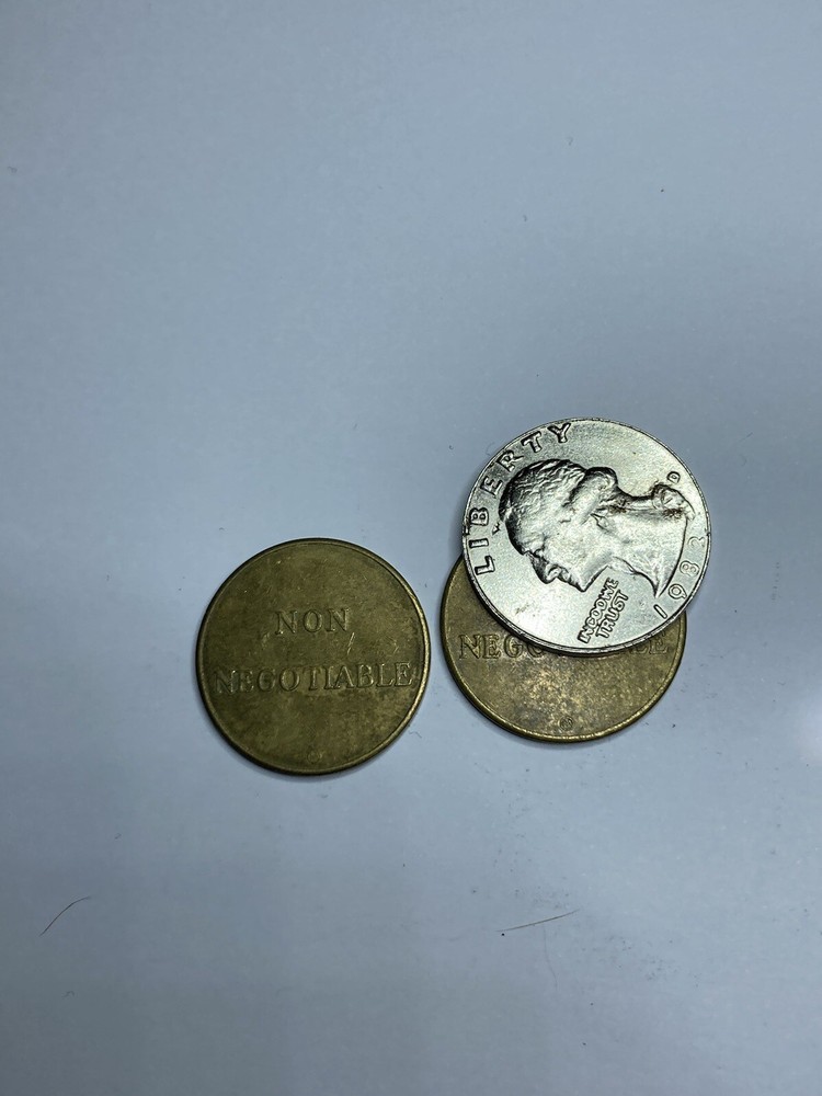 2 ROYAL PLUS AUTOMATIC TOKENS - RARE - LOOK!