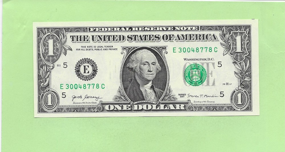 2017 ..UNCIRC $1  E 3004 8778 C  .... 2017 $1  E-C      NICE NOTE          FRN