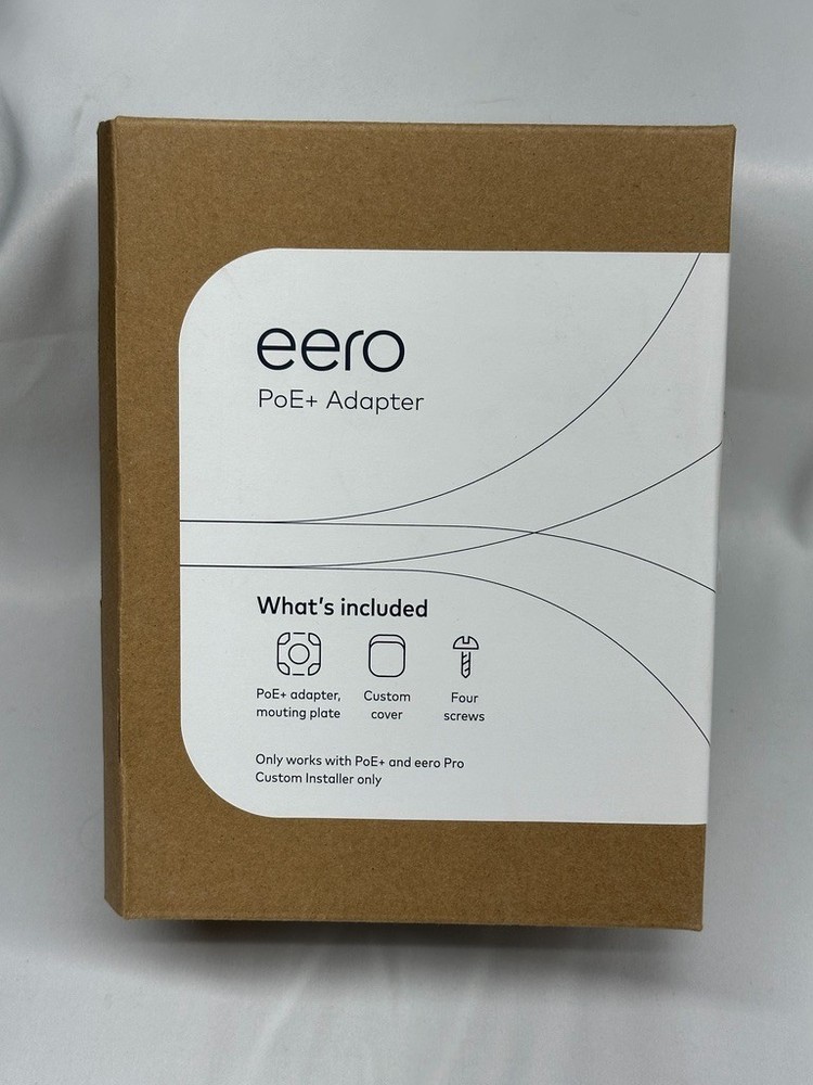 Eero E010001 POE+ Adapter, Reduces Clutter, Open Box-Missing Custom Cover