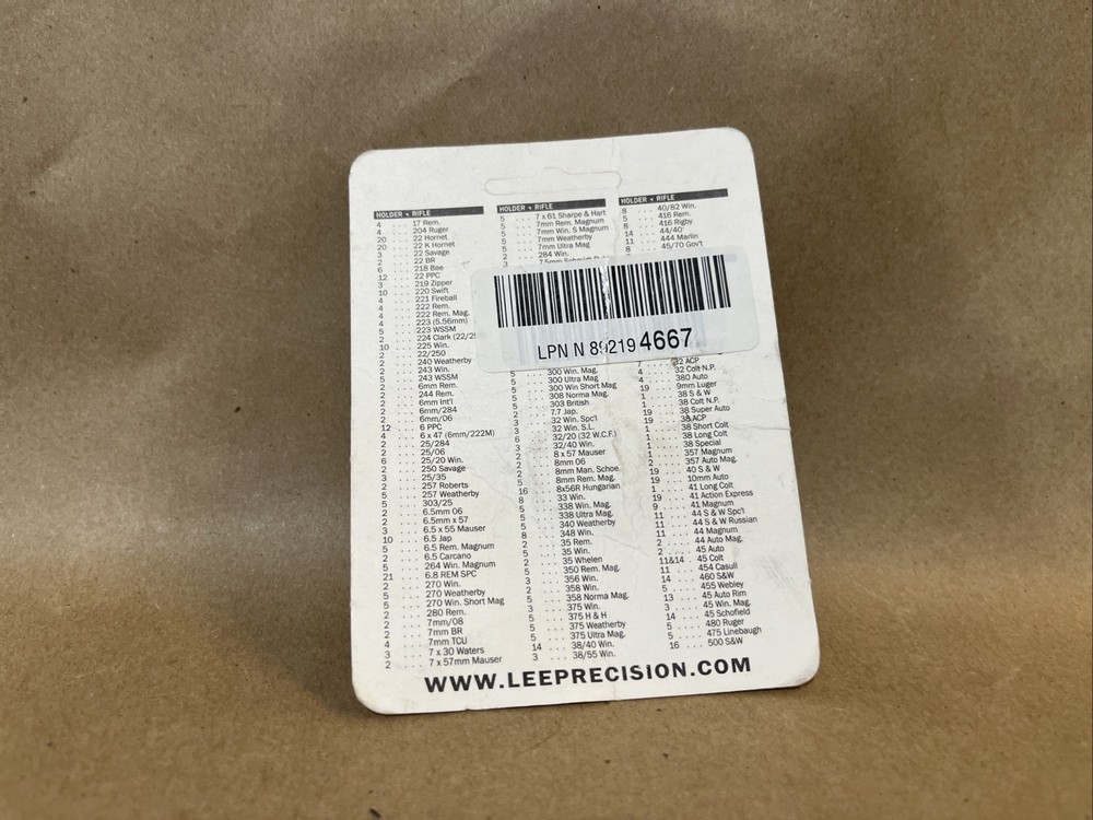 Lee Reloading Priming Tool Shell Holder #4 - 90204 NOB