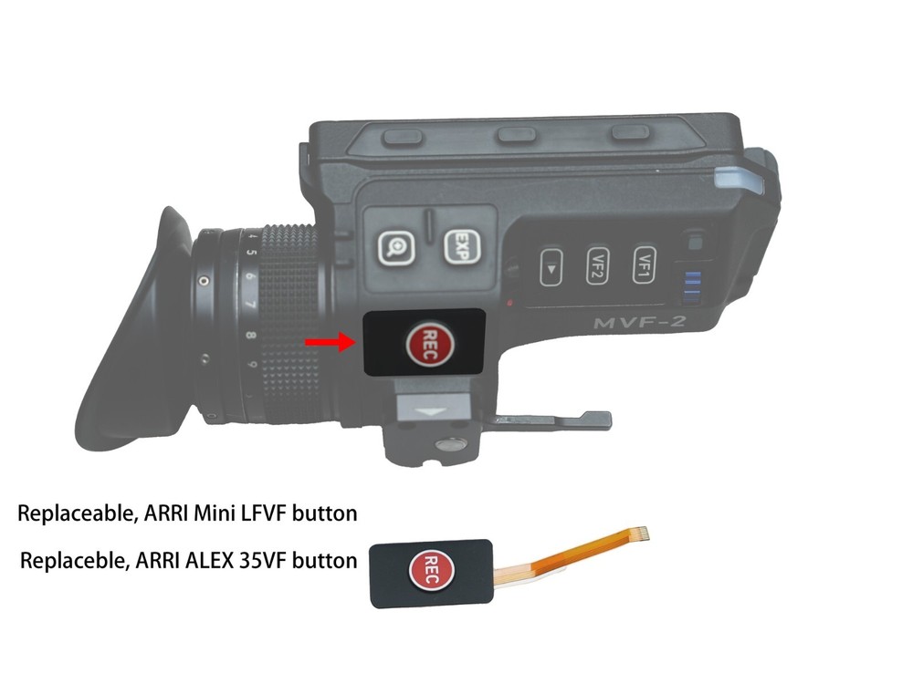 Replacement, ARRI Mini LF, ALEX 35 Viewfinder  Record button
