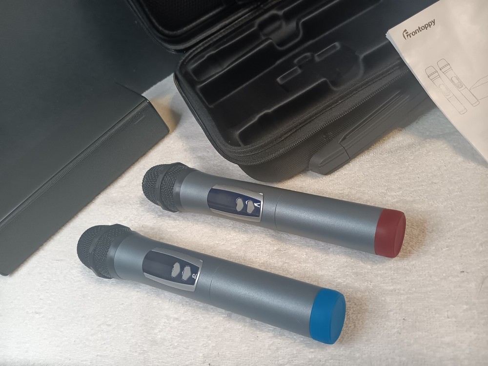 - Bluetooth Microphone with Speaker - Karaoke Machine with Bluetooth Frontoppy