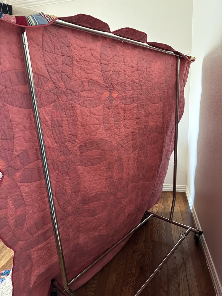 Antique Early Patchwork Pattern Wedding Ring Quilt