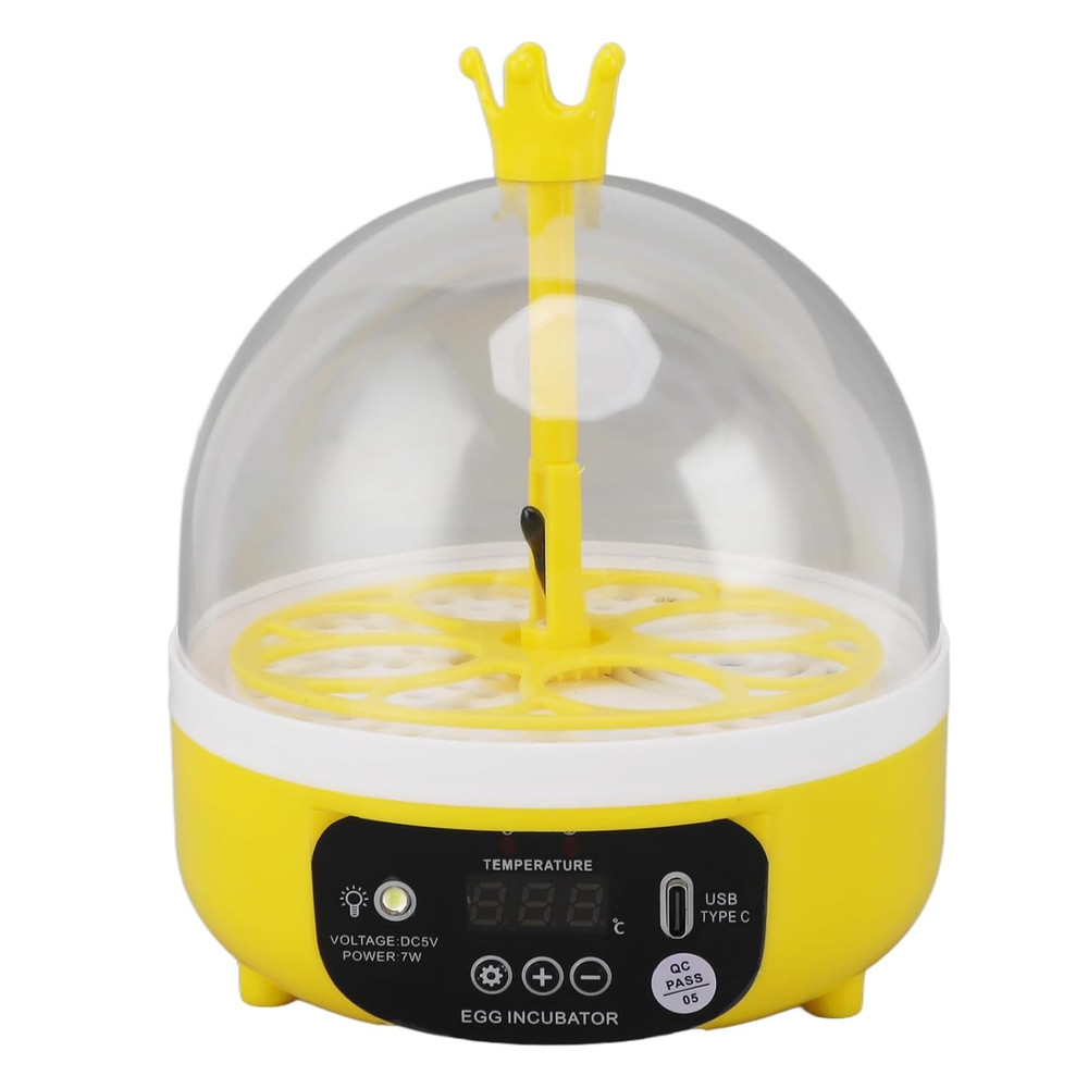 Egg Incubator, Automatic Temperature Control 4 Eggs Chicken Egg Incubator Portab