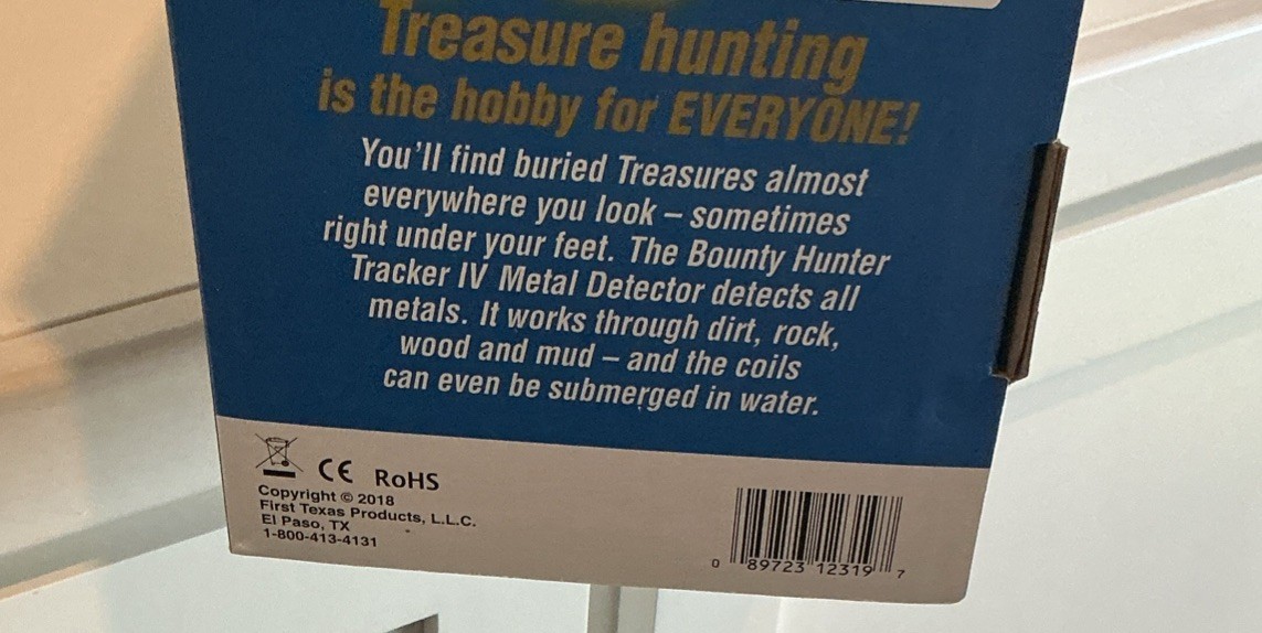 Bounty Hunter Tracker IV Metal Detector Waterproof Coil