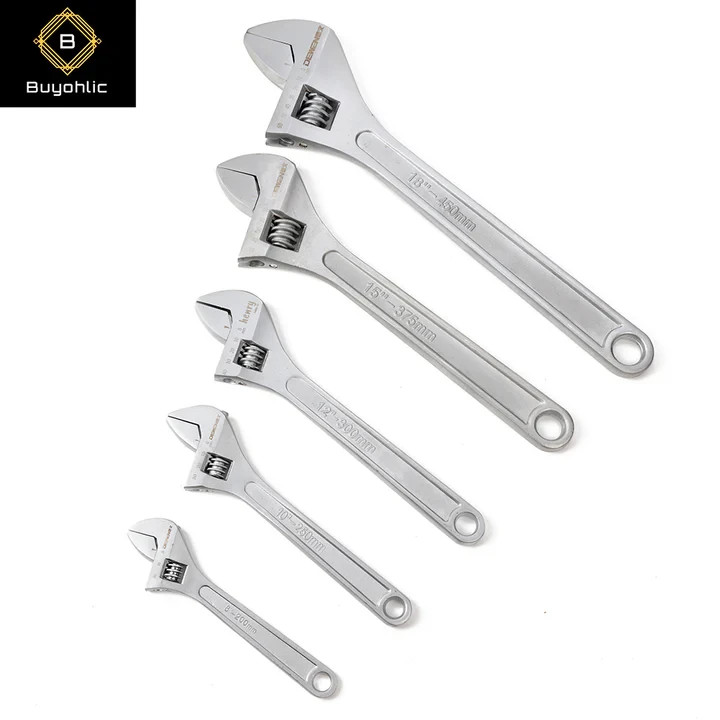 Adjustable Wrench Set Chrome Vanadium Steel Wrenches Set