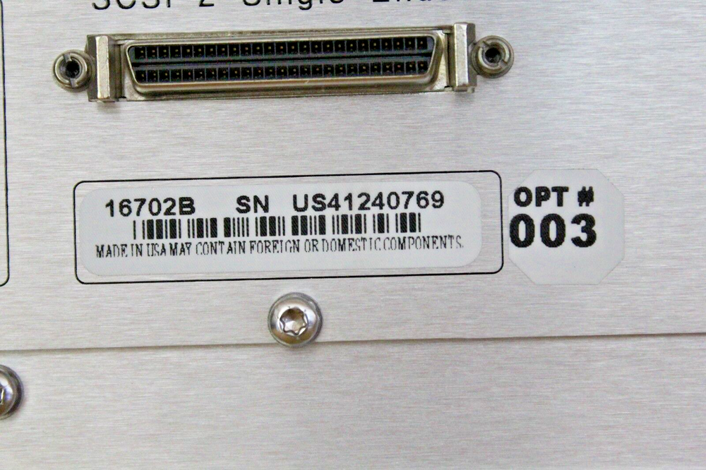 Agilent Logic Analyzer System 16702B OPT#003