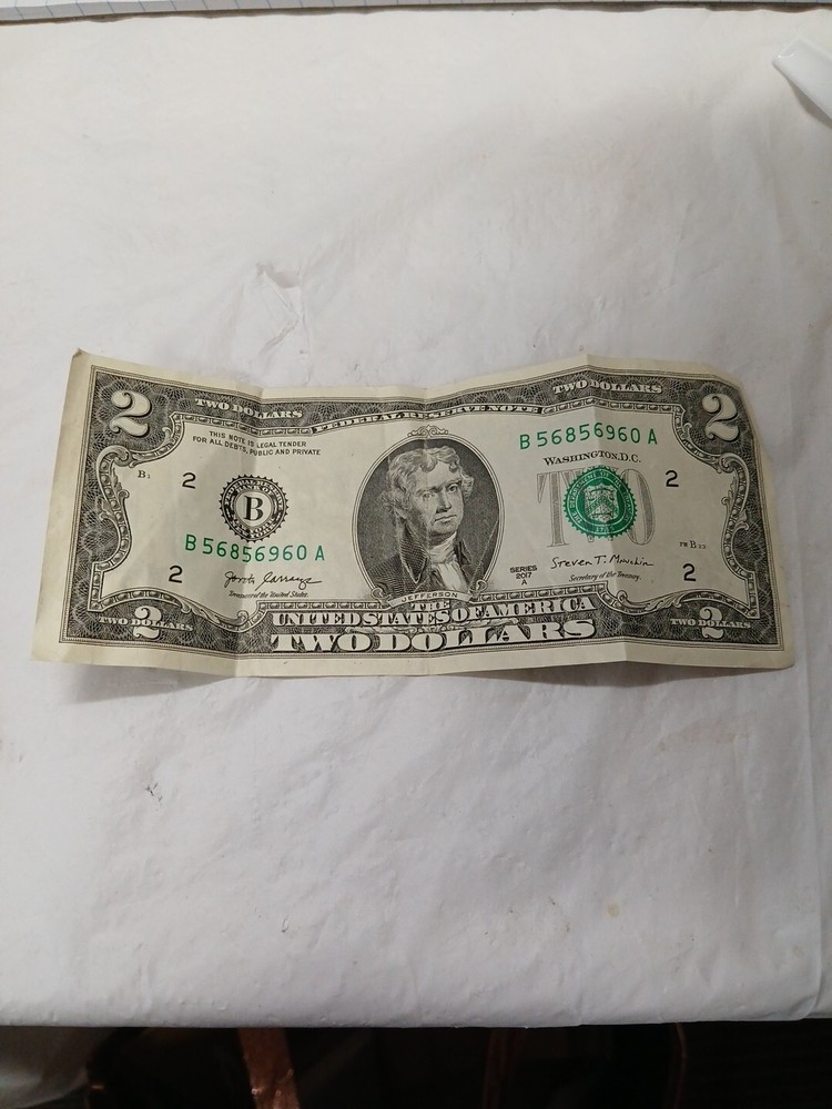 2 Dollar Bill 2007 Series A Rare