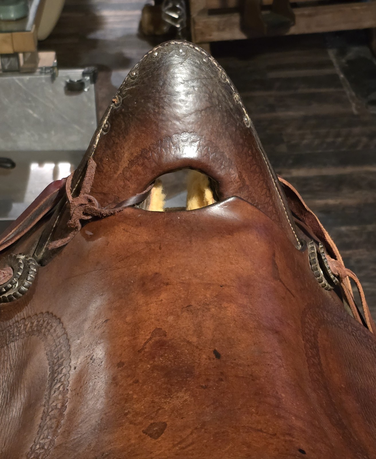 Antique Western Long Distance Saddle 13.5 Inch Seat Made 1870-1910