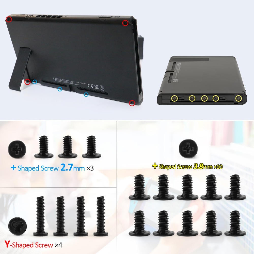 Left and Right Slide Rail for Nintendo Switch Console Slide Rail Bar Replacem...