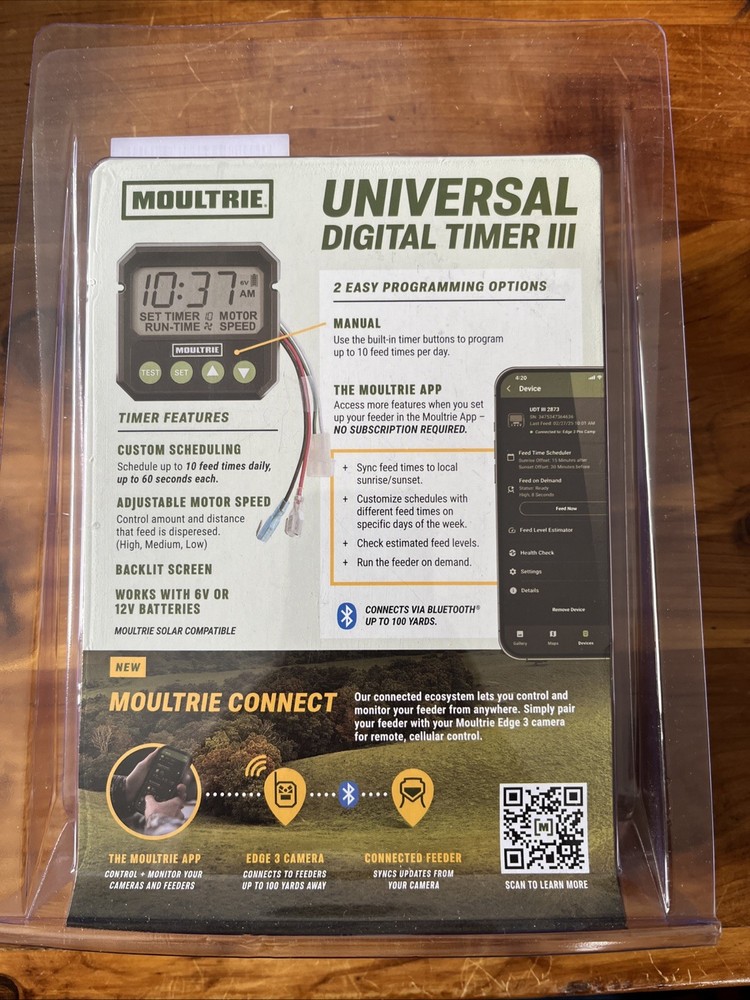 Moultrie Universal Digital Timer III - Deer Feeder Timer - Digital Timer System