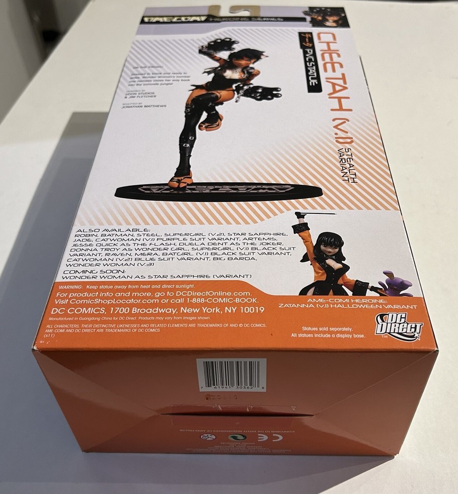 AME-COMI CHEETAH STEALTH VARIANT STATUE FIGURE DC DIRECT