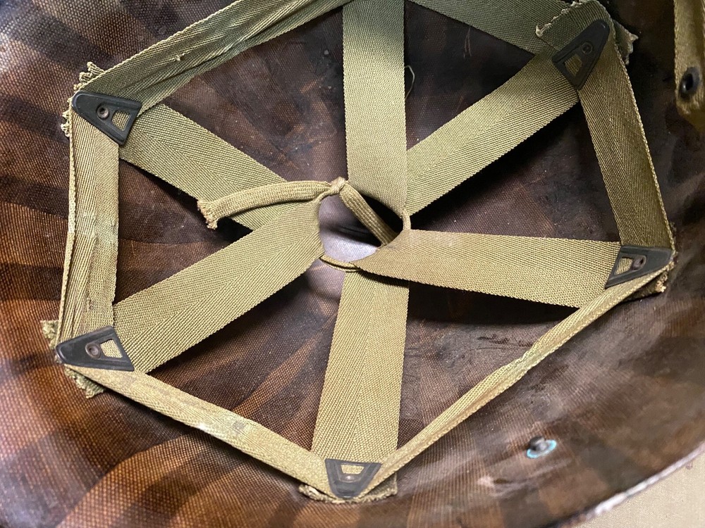 ORIGINAL WWII US ARMY M1 HELMET LINER-FIRESTONE