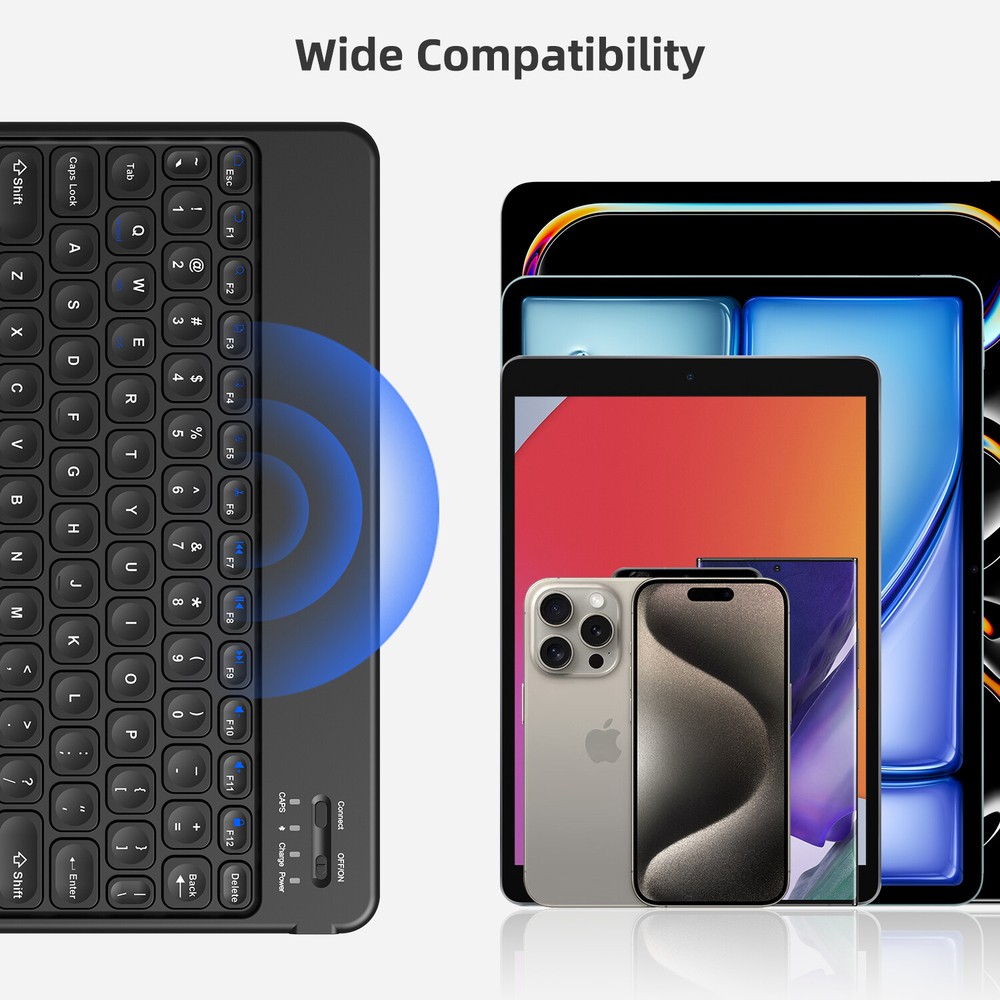 Wireless Bluetooth Keyboard For Windows Android iOS PC Phone Tablet Universal US