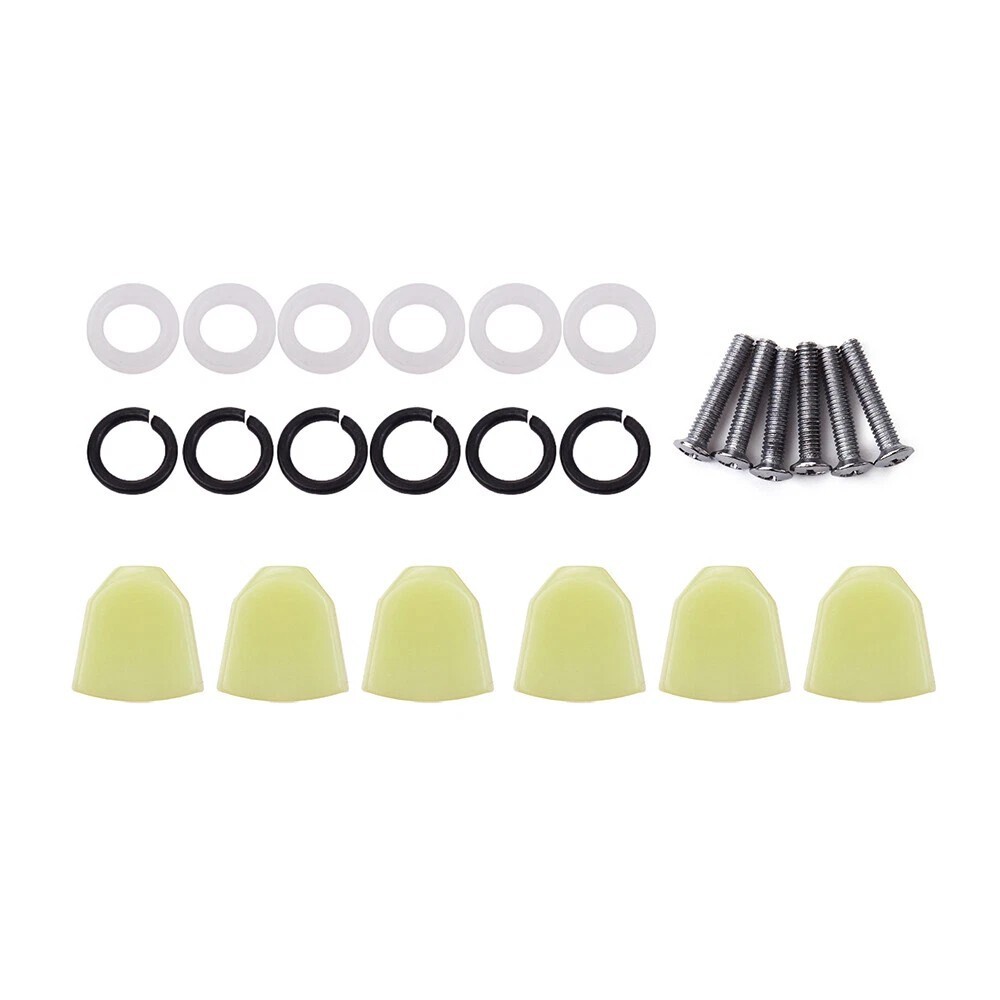 6PCS Guitar Tuning Pegs Buttons Acrylic Machine Head Knobs fr Guitar Accessories