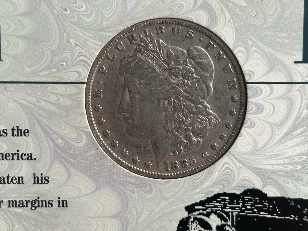 1885 morgan silver dollar