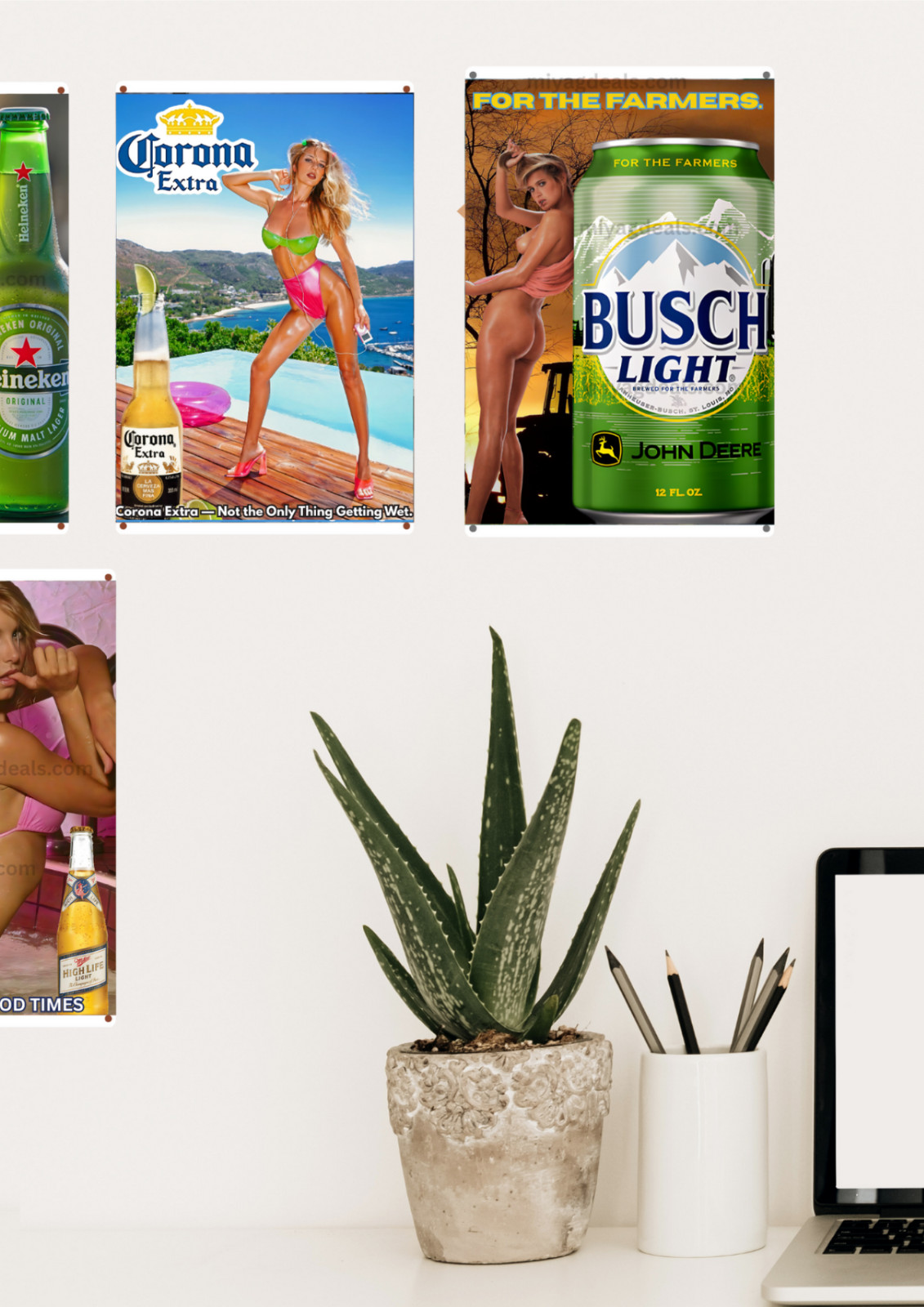 Cold Clight Beer Sexy Mexican Girl Metal Sign Poster– Bar Wall Decor Read Des