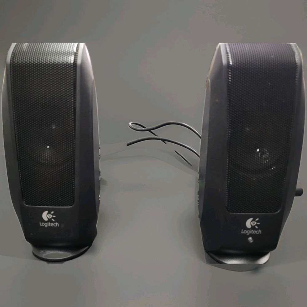 Logitech S-120 Desktop Speaker System - Black