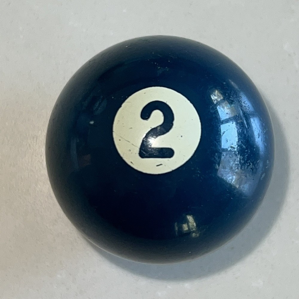 Miniature Pool Ball Small Billiards 1 -1/2" Two 2 Ball