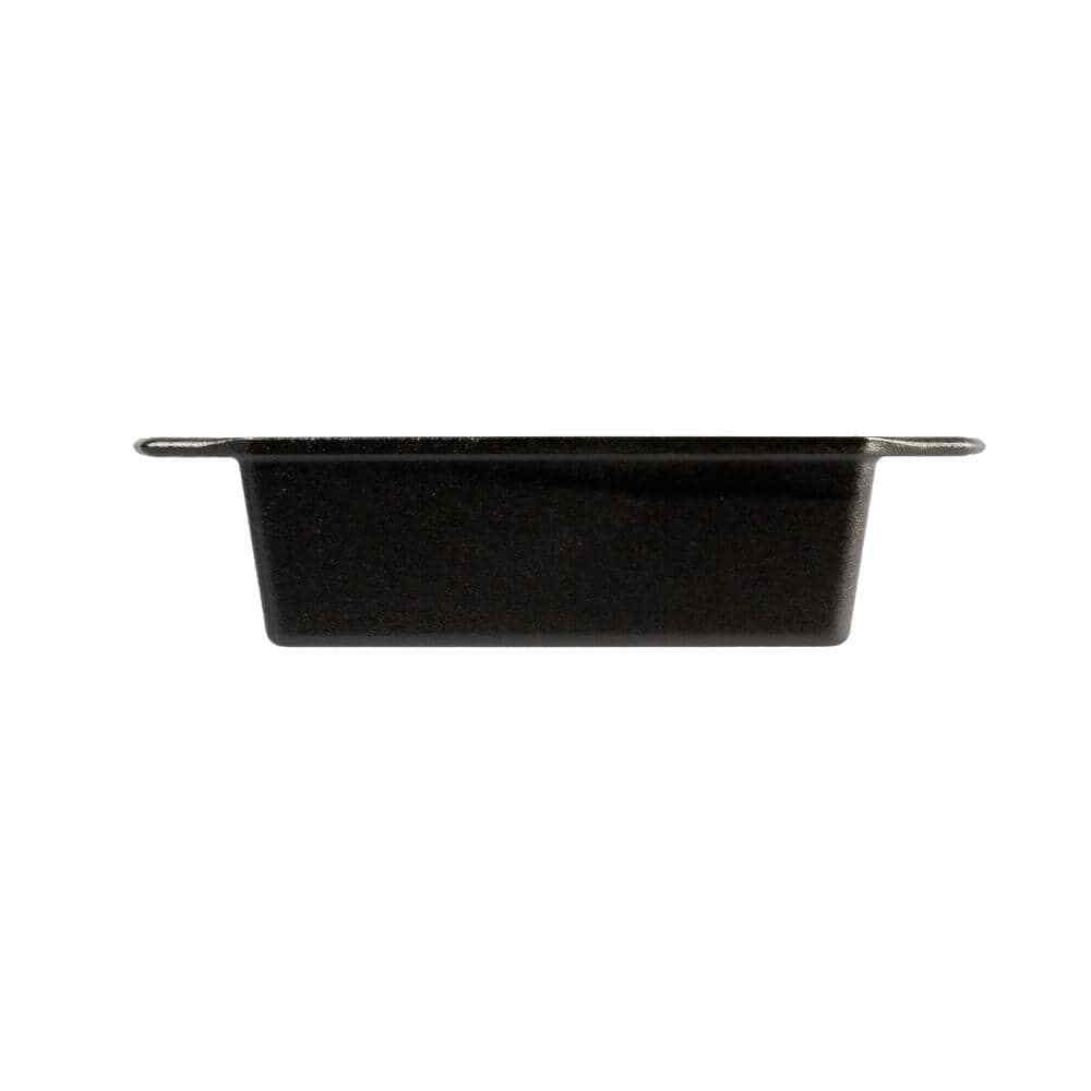 Lodge Cast Iron Bread Loaf Pan Rectangle Bakeware Baking Broiler Durable Black