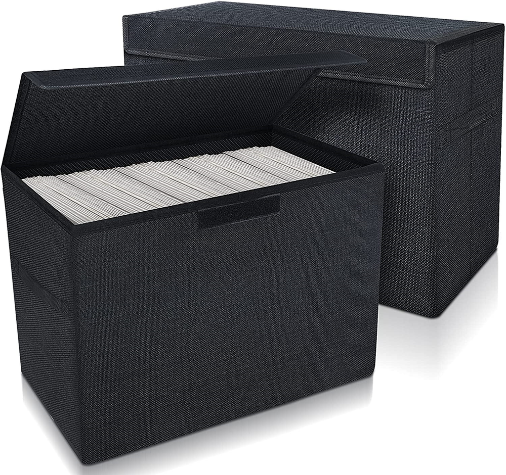 Leffis 2 Pack Collapsible Comic Book Storage Box 15.5" X 7.5" X 11.3", Moldproof