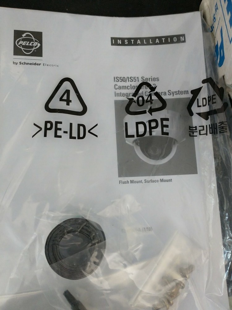 Pelco IS50-DWSV8F Camera + Bracket Assembly + Software & Manual