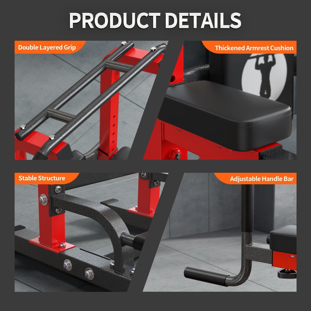 Power Tower Pull Up Bar and Dip Stand,Adjustable Height Assistive Trainer Dip...