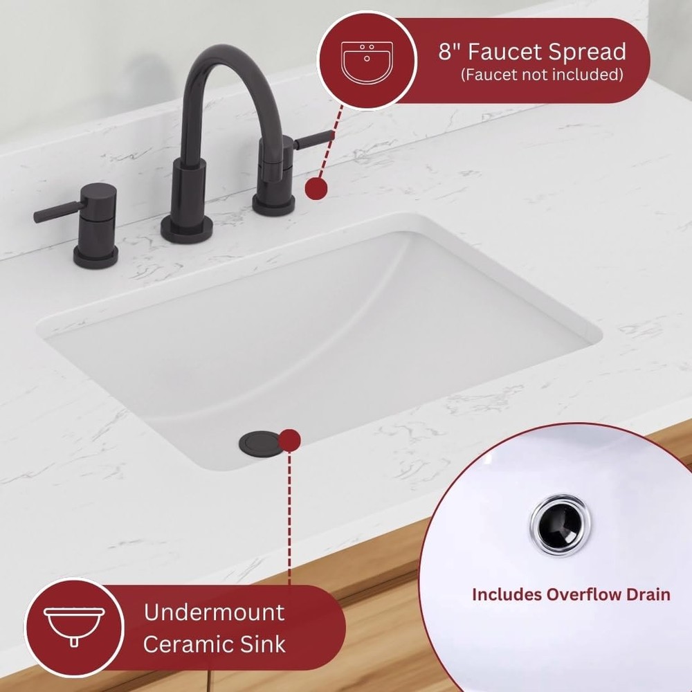 Avanity COVENTRY-VS61-E Coventry 60" Free Standing Vanity Setanity Set*NEW*