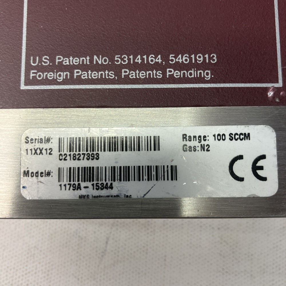 mks DeviceNet Model 1179A-15344 mass flow controller (MFC) USED