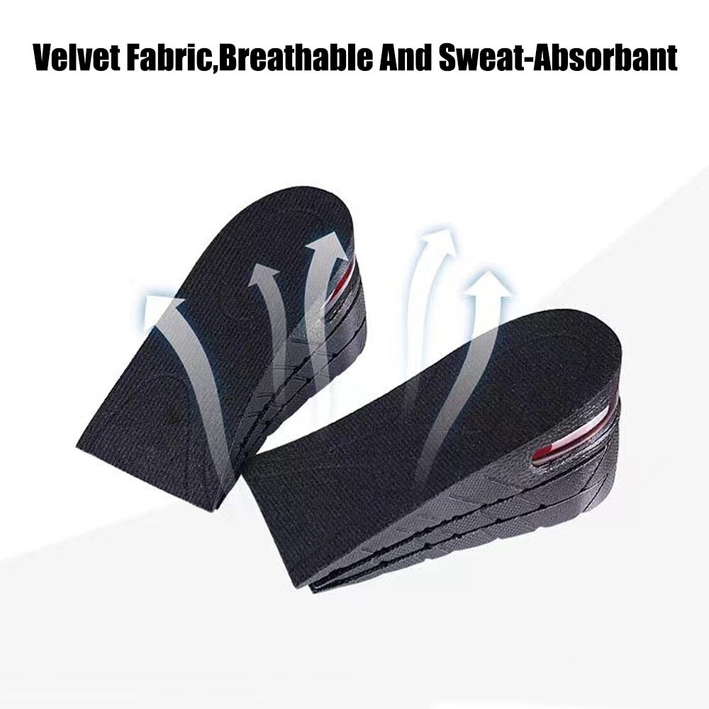 Height Increase Insoles Men Women Invisible Heel Lift Taller Shoe Inserts Pad US