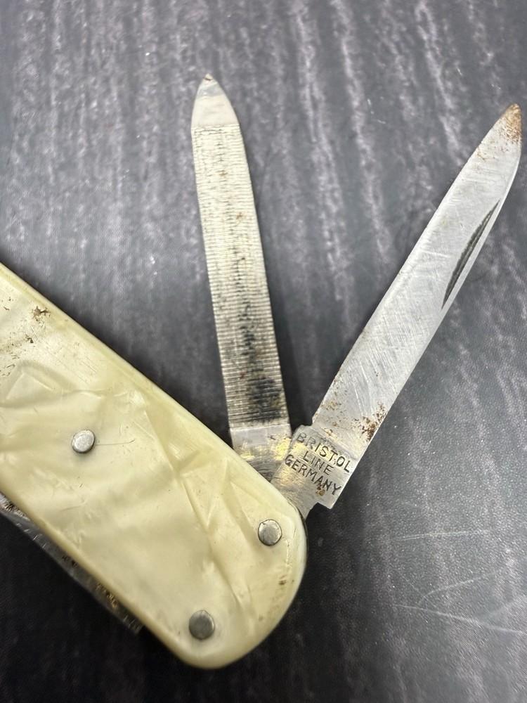 Vintage Bristol Germany Pocket Knife Multi Tool Folding Knife