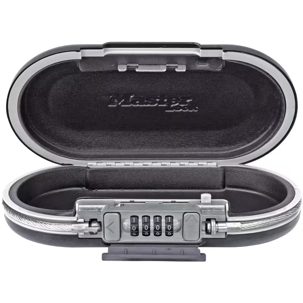 Portable Safe, Resettable Combination, Black