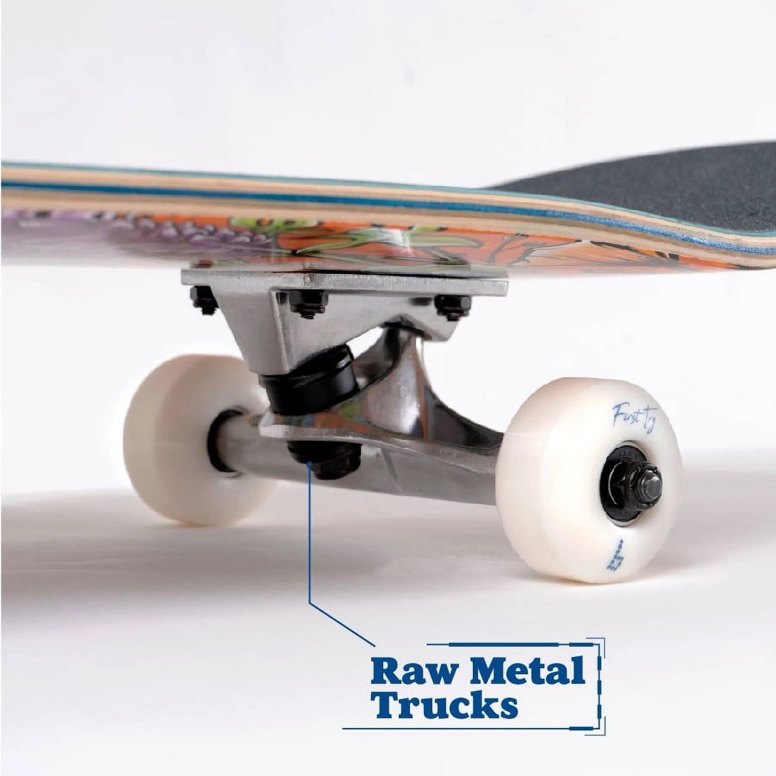 Braille Skateboard Flowers Colorful 31 In. x 7.75 In. Pro Complete Purple 💐