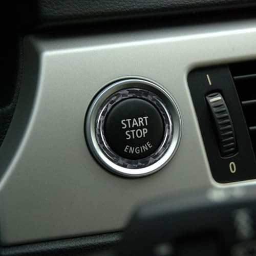 Car Engine Start Stop Button Ring Cover Compatible with BMW 3 Series E90 328i