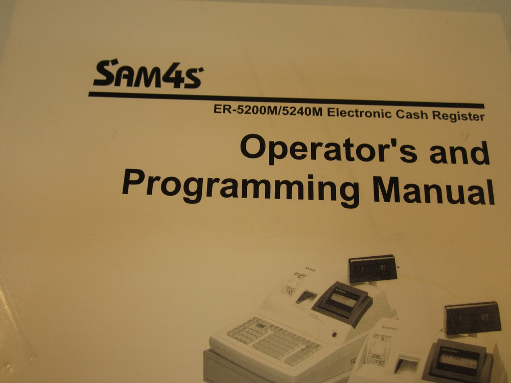 Programming Book for Sam4s Cash RegisterS