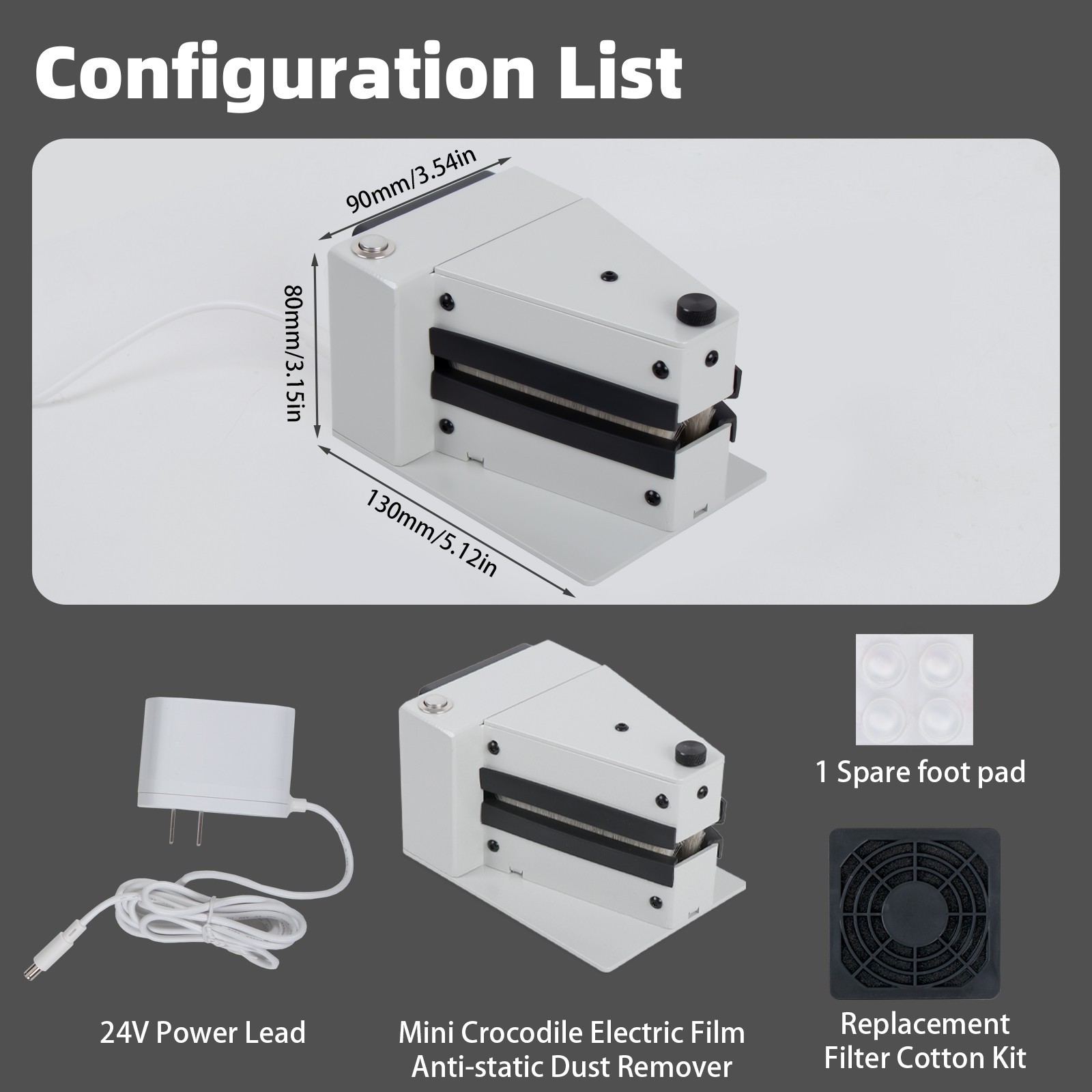 Professional Electric 120/135/35mm/4x5 Film Anti-Static Dust Remover Cleaner US